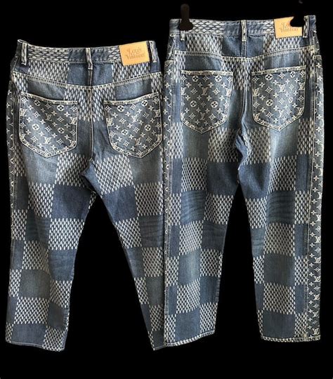 lv nigo denim|louis vuitton nigo pants.